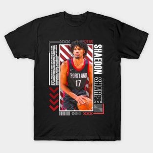 Shaedon Sharpe Paper Poster Version 10 T-Shirt